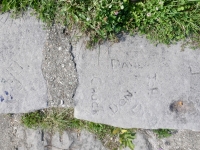 Autograph rock: Chuck, Don, Dave and others, OF. Chicago lakefront stone carvings, between Foster Avenue and Montrose. 2023 Autograph rock: Chuck, Don, Dave and others, OF. Chicago lakefront stone carvings, between Foster Avenue and Montrose. 2023