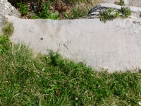 KH, RF, undeciphered (upper right). Chicago lakefront stone carvings, between Foster Avenue and Montrose. 2022 KH, RF, undeciphered (upper right). Chicago lakefront stone carvings, between Foster Avenue and Montrose. 2022