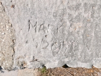 Mark. 5/20/12. Chicago lakefront stone carvings, between Foster Avenue and Montrose. 2023 Mark. 5/20/12. Chicago lakefront stone carvings, between Foster Avenue and Montrose. 2023