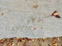 Ramen. Chicago lakefront stone carvings, Foster Avenue Beach. 2023 Ramen. Chicago lakefront stone carvings, Foster Avenue Beach. 2023