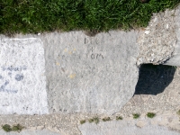 Deb + Tom, Carmen, Abe. Chicago lakefront stone carvings, between Foster Avenue and Montrose. 2023