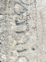 J.K.+K.T. Chicago lakefront stone carvings, Foster Avenue Beach. 2021 J.K.+K.T. Chicago lakefront stone carvings, Foster Avenue Beach. 2021