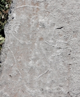 Long-nosed profile, faint. Chicago lakefront stone carvings, between Foster Beach and Montrose. 2017 Long-nosed profile, faint. Chicago lakefront stone carvings, between Foster Beach and Montrose. 2017