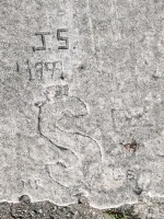 1999, S, JS, R, MB, GB. Level 2. Chicago lakefront stone carvings, between Foster Avenue and Montrose. 2023 1999, S, JS, R, MB, GB. Level 2. Chicago lakefront stone carvings, between Foster Avenue and Montrose. 2023
