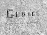 George. Chicago Lakefront stone carvings, between Foster Avenue and Montrose. 2017 George. Chicago Lakefront stone carvings, between Foster Avenue and Montrose. 2017