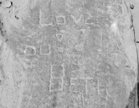 Love oo! Beth. Now buried under dune. Chicago lakefront stone carvings, Foster Avenue Beach. 2017 Love oo! Beth. Now buried under dune. Chicago lakefront stone carvings, Foster Avenue Beach. 2017