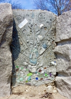 Bricolage. Chicago lakefront stone carvings, between Foster Avenue and Bryn Mawr. 2018 Bricolage. Chicago lakefront stone carvings, between Foster Avenue and Bryn Mawr. 2018