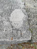Possibly a face, F. Chicago lakefront stone carvings, between Foster Avenue and Bryn Mawr. 2021 Possibly a face, F. Chicago lakefront stone carvings, between Foster Avenue and Bryn Mawr. 2021