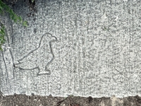 Seagull, 1965, and wheel. Chicago lakefront stone carvings, between Foster Avenue and Bryn Mawr. 2023 Seagull, 1965, and wheel. Chicago lakefront stone carvings, between Foster Avenue and Bryn Mawr. 2023