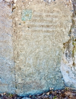 American flag, no longer visible. Chicago lakefront stone paintings, between Foster Avenue and Bryn Mawr. 2017 American flag, no longer visible. Chicago lakefront stone paintings, between Foster Avenue and Bryn Mawr. 2017
