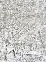 JIB and boxed initials, ARIS. Chicago lakefront stone carvings, between Foster Avenue and Bryn Mawr. 2023 JIB and boxed initials, ARIS. Chicago lakefront stone carvings, between Foster Avenue and Bryn Mawr. 2023