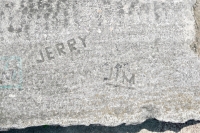 Jerry, Jim. Chicago lakefront stone carvings, between Foster Avenue and Bryn Mawr. 2021 Jerry, Jim. Chicago lakefront stone carvings, between Foster Avenue and Bryn Mawr. 2021