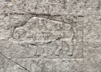 Bison. Chicago lakefront stone carvings between Foster and Bryn Mawr. 2013 Bison. Chicago lakefront stone carvings between Foster and Bryn Mawr. 2013