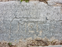 Mel. Chicago Lakefront stone carvings, between Foster Avenue and Bryn Mawr. 2017 Mel. Chicago Lakefront stone carvings, between Foster Avenue and Bryn Mawr. 2017