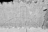 Castle on a hill. Chicago lakefront stone carvings, between Foster Avenue and Bryn Mawr. 2021 Castle on a hill. Chicago lakefront stone carvings, between Foster Avenue and Bryn Mawr. 2021