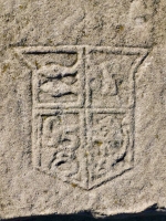 Plaque: Fish, bird (or torso), 1958, squirrel. Chicago lakefront stone carvings, between Foster Avenue and Bryn Mawr. 2022 Plaque: Fish, bird (or torso), 1958, squirrel. Chicago lakefront stone carvings, between Foster Avenue and Bryn Mawr. 2022