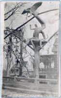 Abel dead in Garden of Eden, Lucas, Kansas, postcard