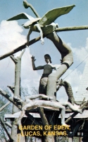 Color view of Abel dead in Garden of Eden, Lucas, Kansas, postcard