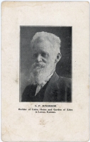 S.P. Dinsmoor, builder of the Garden of Eden, Lucas, Kansas, postcard