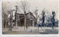 Northwest view, Garden of Eden, Lucas, Kansas, postcard