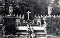 Garden of the Nymphs at Ak-Sar-Ben Gardens near Aitkin, Minnesota, postcard