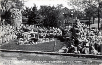 Powers Rock Garden, Chamberlain, South Dakota, postcard