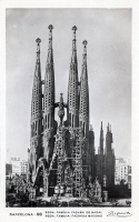 Gaudí 's Sagrada Família, Barcelona, postcard