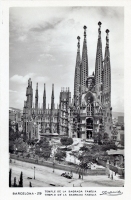 Gaudí 's Sagrada Família, Barcelona, postcard