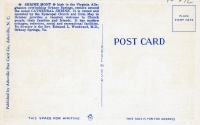 Cathedral-Shrine, Orkney Springs, Virginia, postcard-Verso