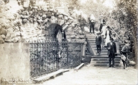 Lourdes Grotto, Holy Hill, Wisconsin, postcard