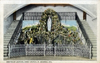 Lourdes Grotto of Meinrad, Indiana postcard