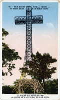 Mount Royal Cross, Quebec, postcard Mount Royal Cross, Quebec, postcard