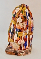 "A Mountain of Beautyness," multi-colored cylindrical mound, Harvey Ford, 1994, Stateville Prison, Illinois, watercolor on papier-mache and styrofoam