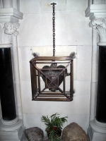 This reliquary at Christ Church Cathedral contains the heart of St. Lawrence O'Toole, Dublin's 12th Century archbishop and namesake of my childhood parish.