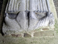 Jerpoint Abbey, fine shoes detail