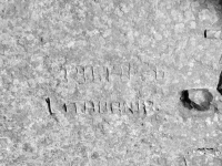 1961-8-26, Lithuania, detail. Chicago lakefront stone carvings, 57th Street Beach. 2018