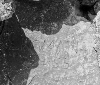 7-24-1955, Don Roman. Chicago lakefront stone carvings, 57th Street Beach. 2018