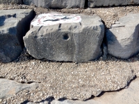 John, Gen, John, Jen. Chicago lakefront stone carvings, 57th Street Beach. 2018