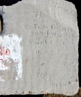 July 24, 1939, Tom Down, 847 W. 50th Pl., Hugh D., Tom Lavin. Chicago lakefront stone carvings, 57th Street Beach. 2018