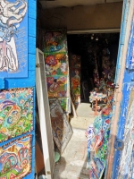 Looking inside The House of She Who Paints, Danielle Jacqui's environment northeast of Marseille in Rocquevaire, France Looking inside The House of She Who Paints, Danielle Jacqui's environment northeast of Marseille in Rocquevaire, France