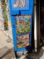 Inside door panels, The House of She Who Paints, Danielle Jacqui's environment northeast of Marseille in Rocquevaire⁩, France