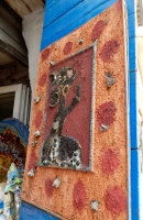 Inside door panels, The House of She Who Paints, Danielle Jacqui's environment northeast of Marseille in Rocquevaire⁩, France