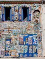 Facade details, The House of She Who Paints, Danielle Jacqui's environment northeast of Marseille in Rocquevaire, France Facade details, The House of She Who Paints, Danielle Jacqui's environment northeast of Marseille in Rocquevaire, France