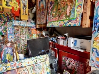 Room corner, The House of She Who Paints, Danielle Jacqui's environment northeast of Marseille in Rocquevaire, France Room corner, The House of She Who Paints, Danielle Jacqui's environment northeast of Marseille in Rocquevaire, France