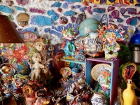 Sculptures and decorated walls, The House of She Who Paints, Danielle Jacqui's environment northeast of Marseille in Rocquevaire⁩, France