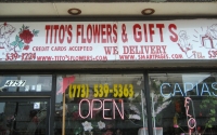 Sign for Tito's Flowers and Gifts Sign for Tito's Flowers and Gifts