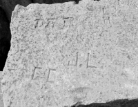 Dan, LH, GC, J.L. Chicago lakefront stone carvings, behind La Rabida Hospital, 65th Street and the Lake. 2018 Dan, LH, GC, J.L. Chicago lakefront stone carvings, behind La Rabida Hospital, 65th Street and the Lake. 2018