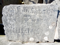 E.J. Sutton, John S. Chicago lakefront stone carvings, behind La Rabida Hospital, 65th Street and the Lake. 2018 E.J. Sutton, John S. Chicago lakefront stone carvings, behind La Rabida Hospital, 65th Street and the Lake. 2018