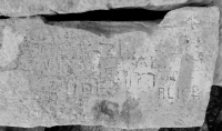 Autograph rock: Joe, Alice, EM, others. Chicago lakefront stone carvings, behind La Rabida Hospital, 65th Street and the Lake. 2018 Autograph rock: Joe, Alice, EM, others. Chicago lakefront stone carvings, behind La Rabida Hospital, 65th Street and the Lake. 2018