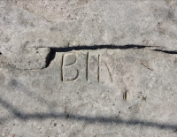 BIN. Chicago lakefront stone carvings, behind La Rabida Hospital, 65th Street and the Lake. 2018